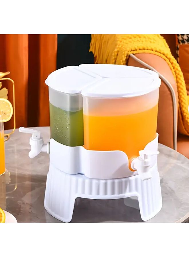 5 2L Heavy Duty Rotary Drink Dispenser With 3 Compartments For Parties And Kitchen - Image 3